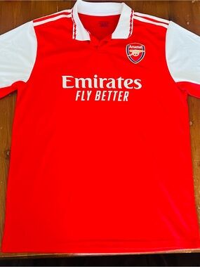 Arsenal Home Soccer Jersey - Red & White
